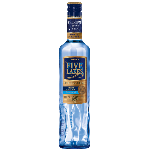 "Five Lakes Premium" Vodka, 40% vol. 500ml