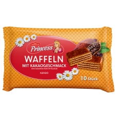 Nascha Mascha Waffeln mit Kakaogeschmack, umhüllt mit Glasur 250 g