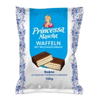 Princessa Mascha Waffeln mit Milchgeschmack in Überzug 150 g