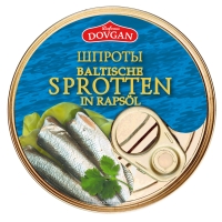 DOVGAN Baltische Sprotten in Rapsöl 160 g