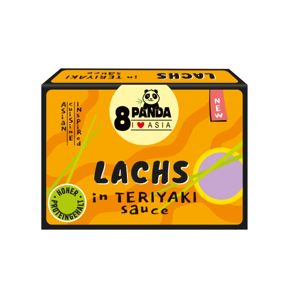 8 Panda Lachs Japan Style (Teriyaki Sauce) Dingle 110 g