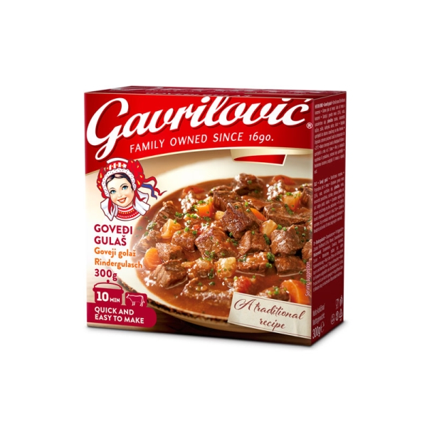 Gavrilovic „Govedi gulas“ Rindergulasch 300 g