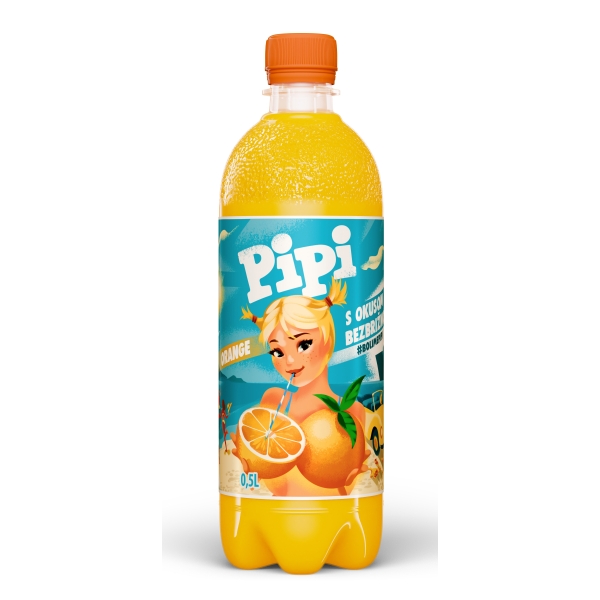 PIPI Erfrischungsgetränk Orange PET 500 ml