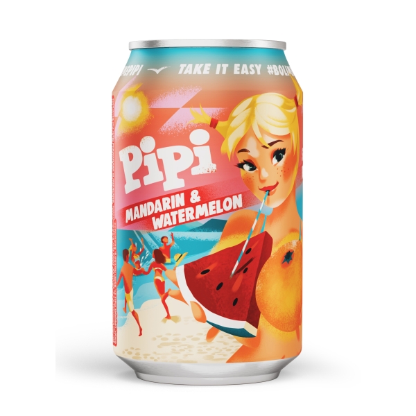 PIPI Erfrischungsgetränk Mandarine-Wassermelone 330 ml