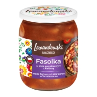Lewandowski "Fasolka po bretonsku" Weiße Bohnen mit Würstchen in Tomatensauce 500 g
