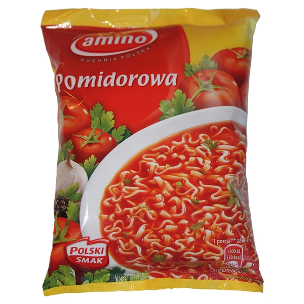 Amino Instant-Tomatensuppe mit Nudeln 61 g Amino Instant-Tomatensuppe mit Nudeln 61 g