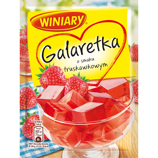 Winiary Galaretka Götterspeise mit Erdbeergeschmack 71 g