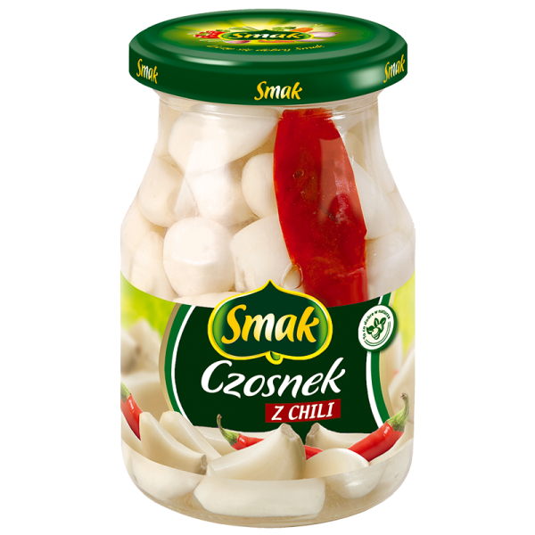 Smak Czosnek z chili Knoblauch, eingelegt mit Chili 190 g