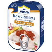 LARSEN Makrelenfilets Piri-Mango-Sauce 110g